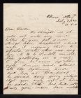 Letter from George Attmore Sparrow to Thomas Sparrow
